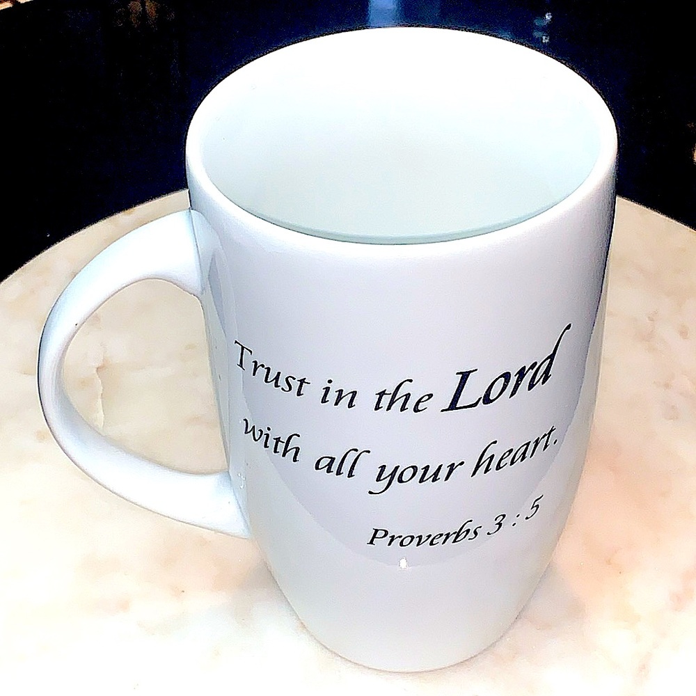 COVENTRY DAILY BLESSINGS MUG CUP PROVERBS 3 5 NEW TRUST IN THE LORD 6 INCH 20 OZ